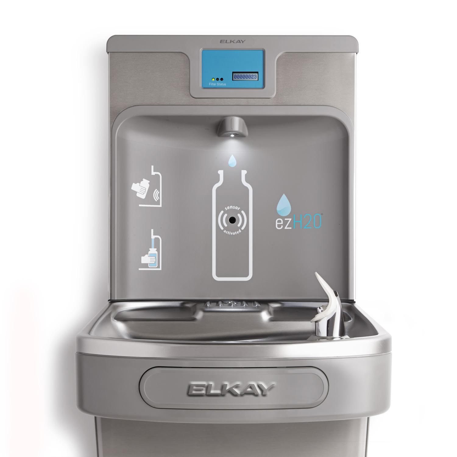 Elkay Bottleless Countertop Room Temperature And Cold Electric Water Cooler Wayfair